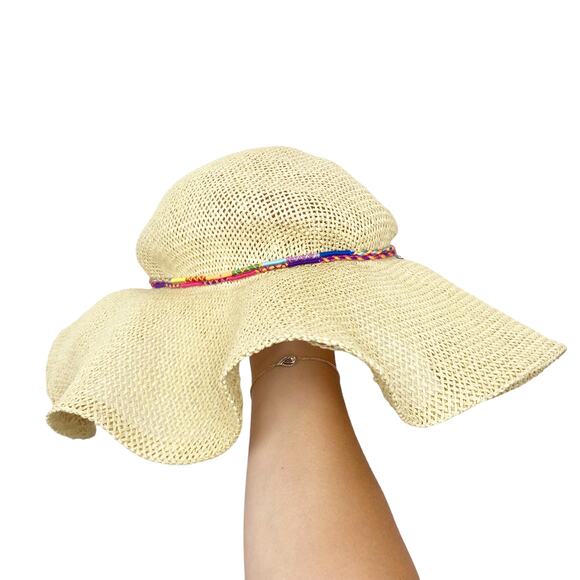 American Eagle Straw Floppy Beach Hat - Picture 6 of 6